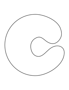 Bubble Letter C Coloring Pages Pdf, Free Vectors File
